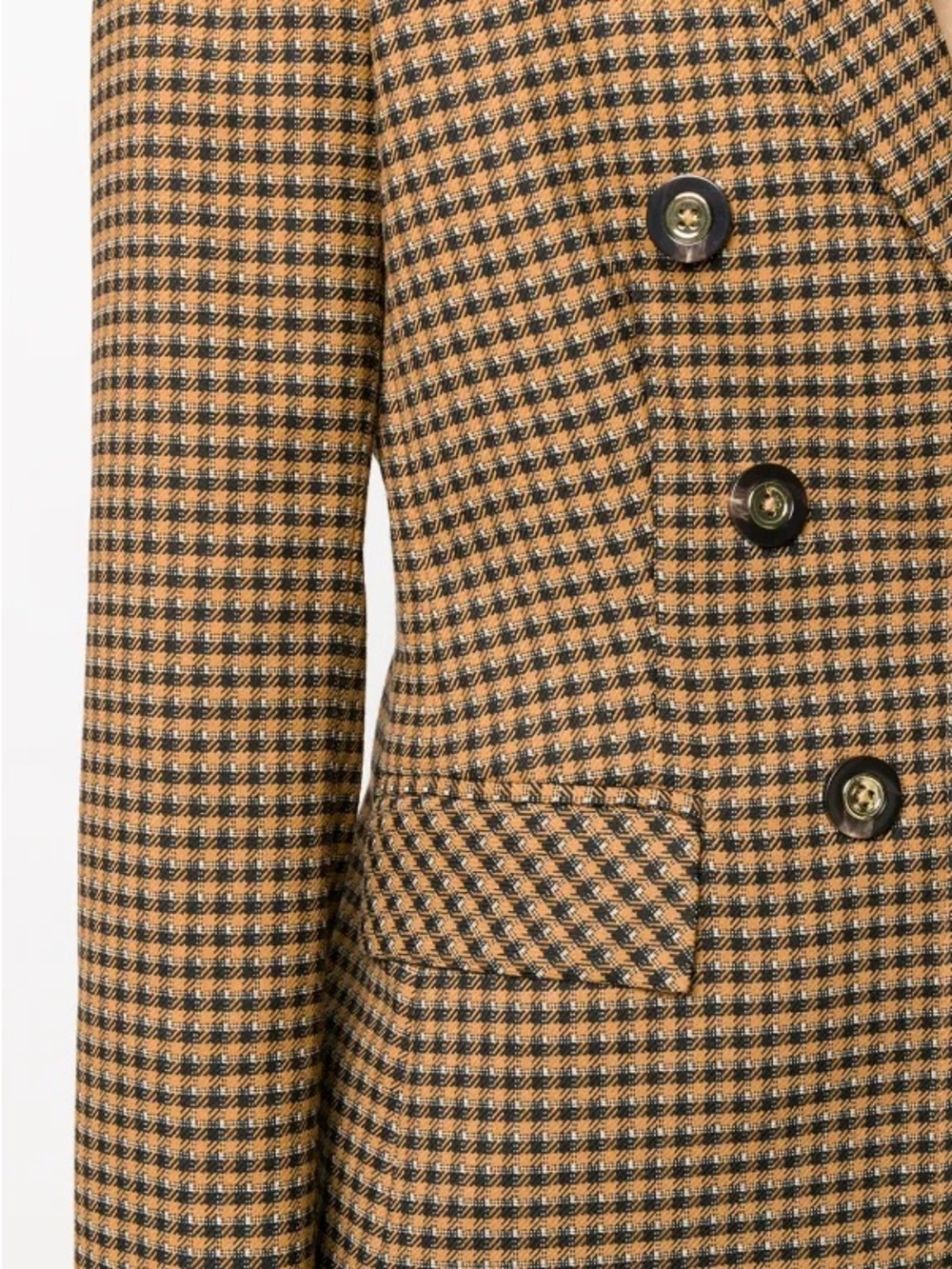 Veronica Beard Dickey Plaid Double-Breasted Fortuna Blazer Jacket - Picture 5 of 9